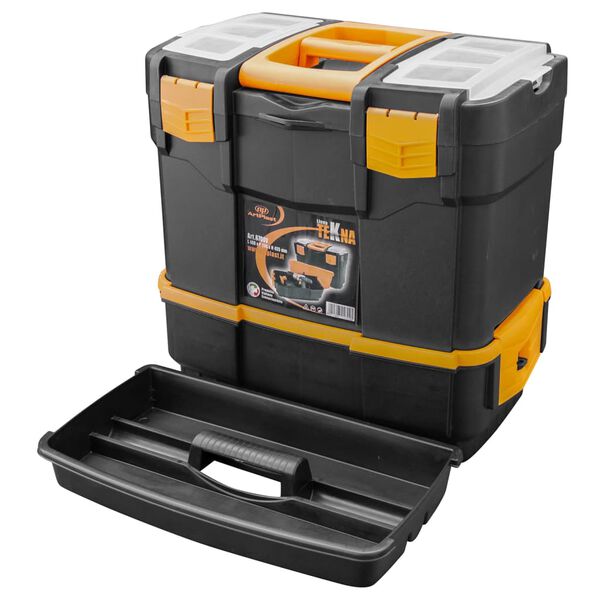 vidaXL Bo&icirc;te &agrave; outils 460x280x455 mm PP