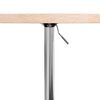 vidaXL Table de bar &Oslash;60x90,5 cm bois massif de ch&ecirc;ne