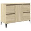 vidaXL Ensemble de meubles de salle de bain 3 pcs ch&ecirc;ne sonoma