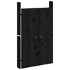 vidaXL Portes de cuisine d'ext&eacute;rieur 2 pcs noir bois de pin massif