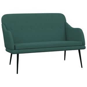 vidaXL Banc Vert fonc&eacute; 110x76x80 cm Tissu