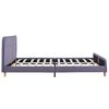 vidaXL Cadre de lit sans matelas gris clair tissu 150x200 cm