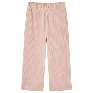 vidaXL Pantalons pour enfants velours c&ocirc;tel&eacute; rose clair 104