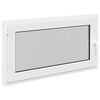 vidaXL Fen&ecirc;tre de sous-sol RISOR 110 x 50 cm PVC et verre Blanc