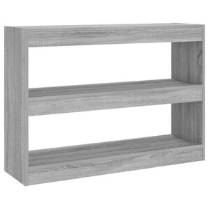vidaXL Biblioth&egrave;que/S&eacute;parateur de pi&egrave;ce sonoma gris 100x30x72 cm