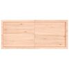 vidaXL Comptoir de salle de bain 140x60x(2-6)cm bois massif non trait&eacute;