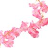 vidaXL Guirlandes de fleurs 6 pcs rose fonc&eacute; 180 cm