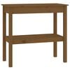 vidaXL Table console Marron miel 80x40x75 cm Bois de pin solide