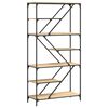 vidaXL Biblioth&egrave;que ch&ecirc;ne sonoma 91x36x176 cm bois ing&eacute;nierie et acier