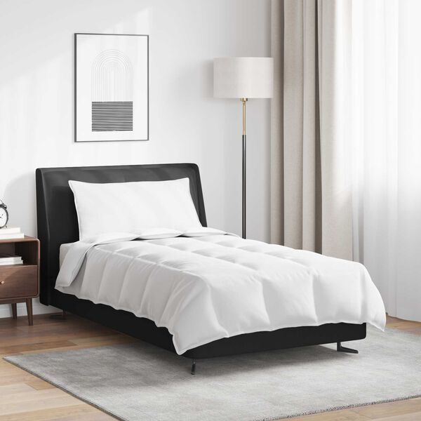 vidaXL Duvet 2-en-1 avec oreiller 2 pcs Blanc Plume de canard