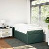 vidaXL Sommier &agrave; lattes de lit avec matelas Vert fonc&eacute; 90x190 cm