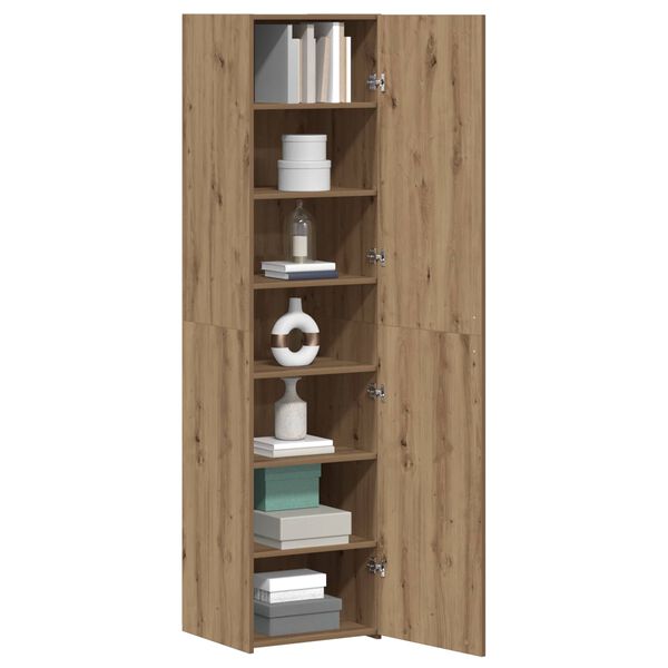vidaXL Haut Armoire 2 pcs Ch&ecirc;ne artisanal 45 x 42,5 x 185 cm