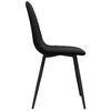 vidaXL Chaises &agrave; manger lot de 6 noir velours