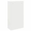 vidaXL Bo&icirc;te de d&eacute;p&ocirc;t de colis avec porte Blanc 44 x 22 x 82 cm Acier