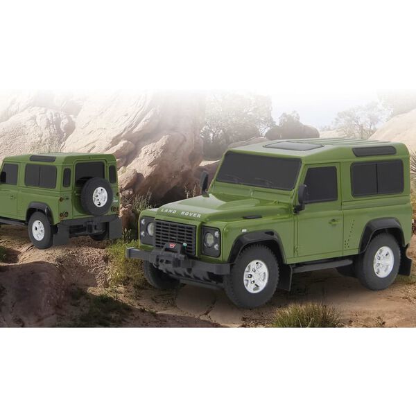 JAMARA Voiture t&eacute;l&eacute;command&eacute;e Land Rover 1:24 Vert