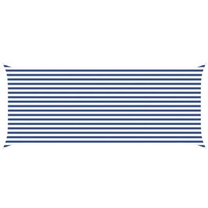vidaXL Voile d'ombre Bleu et Blanc 6 x 2,5 m 100 % polyester Oxford
