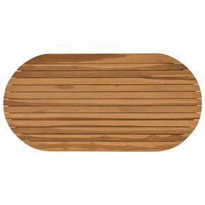 vidaXL Plateau de table 100 x 50 x 3,5 cm ovale Bois de teck massif