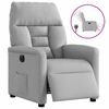 vidaXL Fauteuil inclinable &eacute;lectrique gris nuage tissu