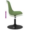 vidaXL Chaises pivotantes &agrave; manger lot de 6 Vert clair Velours