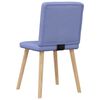 vidaXL Chaises &agrave; manger lot de 4 bleu jean tissu