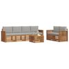 vidaXL Ensembles de canap&eacute;s avec coussin 7 pcs Gris Naturel et Clair