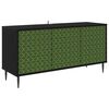 vidaXL Meuble TV GELEEN 102 x 33 x 51 cm Ch&ecirc;ne noir Bois d'ing&eacute;nierie