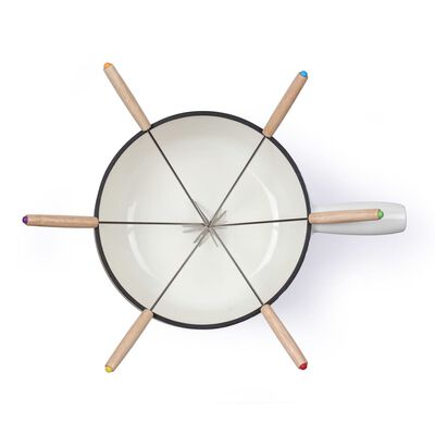 Livoo Ensemble à fondue traditionnel 2,6 L Blanc