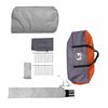 vidaXL Tente tunnel avec toit Gris et orange 700 x 590 x 215 cm