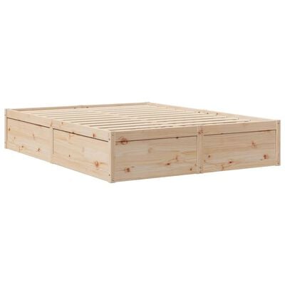 vidaXL Cadre de lit sans matelas 160x200 cm bois massif de pin