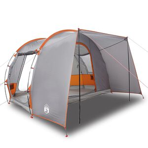 vidaXL Tente de voiture 2 personnes gris et orange imperm&eacute;able