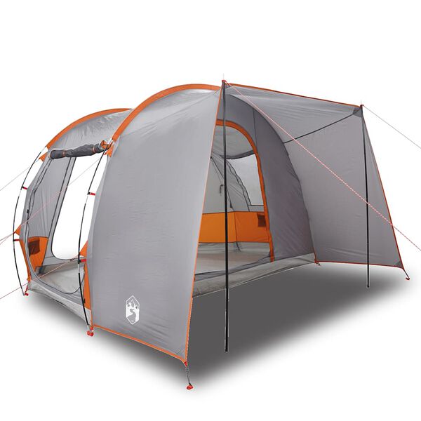 vidaXL Tente de voiture 2 personnes gris et orange imperm&eacute;able