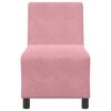 vidaXL Canap&eacute; modulaire sans accoudoirs Rose 55 cm Velours