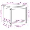 vidaXL Bo&icirc;te de rangement avec stockage Naturel 50 x 45 x 45 cm