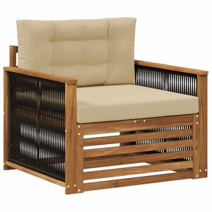 vidaXL Sofa de milieu ext&eacute;rieur Naturel