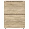 vidaXL Armoires de rangement 2 pcs Ch&ecirc;ne Sonoma 80 x 48 x 105 cm