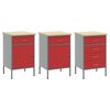 vidaXL Ensemble de placards de travail avec tiroir 8 pcs Rouge