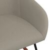 vidaXL Chaise &agrave; bascule Gris clair Tissu