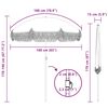 vidaXL Parasol de plage Jaune et blanc 160 x 160 x 196 cm
