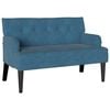 vidaXL Banc Chesterfield Bleu 112 x 65,5 x 75 cm Velours
