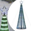 vidaXL Sapin de No&euml;l &agrave; LED 275 LED bleu 180 cm