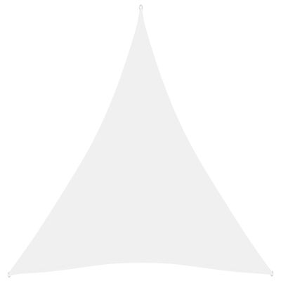 vidaXL Voile de parasol tissu oxford triangulaire 5x6x6 m blanc