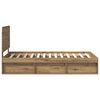 vidaXL Cadre de lit Ch&ecirc;ne artisan 75 x 190 cm Bois de pin massif