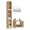 vidaXL Ensemble de meubles de salle de bain 3 pcs ch&ecirc;ne sonoma