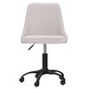 vidaXL Chaise pivotante de salle &agrave; manger Cr&egrave;me Tissu