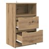 vidaXL Tables de chevet 2 pcs Ch&ecirc;ne artisanal 40 x 30 x 467 cm