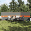 vidaXL Brise-vent de camping gris et orange 490x123 cm imperm&eacute;able
