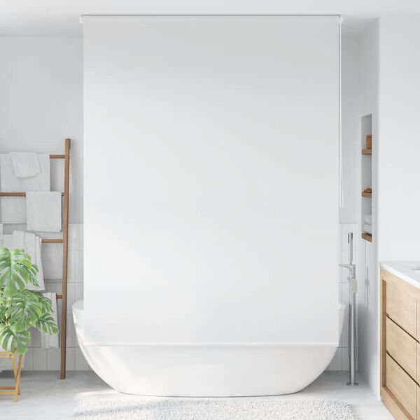 vidaXL Store roulant de douche 140x240 cm Blanc