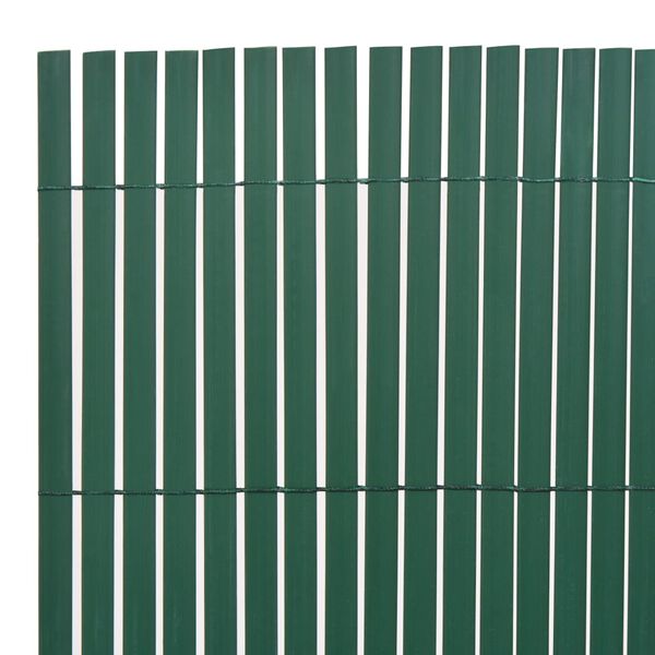 vidaXL Cl&ocirc;ture de jardin Double face PVC 90 x 300 cm Vert