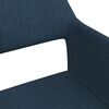 vidaXL Chaises pivotantes &agrave; manger lot de 2 bleu tissu