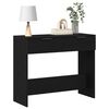 vidaXL Table console Ch&ecirc;ne noir 90 x 36 x 75 cm Bois d'ing&eacute;nierie